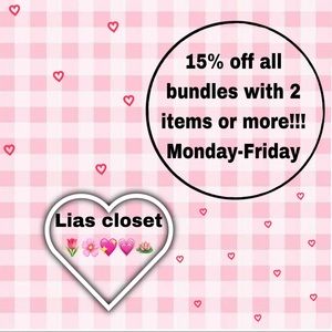 🪷🌷💗15% OFF ALL BUNDLES 2 ITEMS OR MORE // MONDAY-FRIDAY